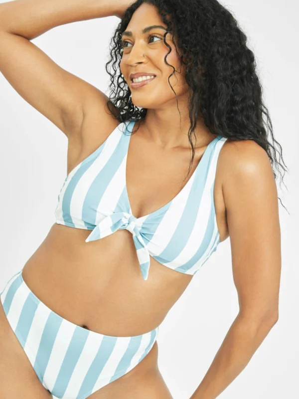 Venus Underwear Shop 58 Venus Underwear Shop -Venus Underwear Shop 1 on model front swim plunge bralette cabana stripe