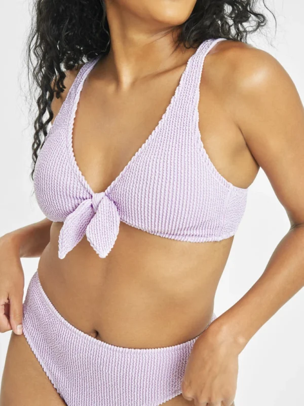 Venus Underwear Shop 52 Venus Underwear Shop -Venus Underwear Shop 1 on model front swim ruched plunge bralette lilac
