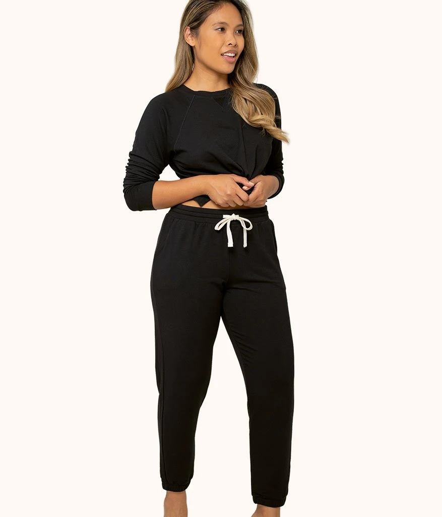 The Terry-Soft Jogger: Jet Black 1 The Terry-Soft Jogger: Jet Black