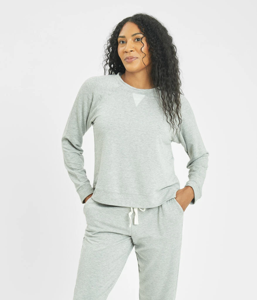 The Terry-Soft Sweatshirt: Heather Gray 1 The Terry-Soft Sweatshirt: Heather Gray