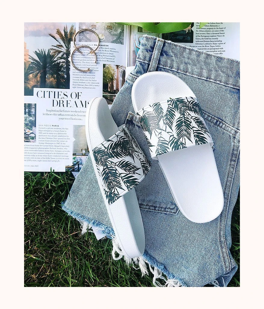 The Palm Slides: White/Green Palm 1 The Palm Slides: White/Green Palm