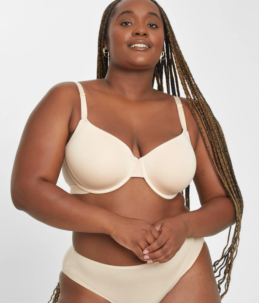 Venus Underwear Shop 68 Venus Underwear Shop -Venus Underwear Shop 2 on model front1 all day t shirt bra toasted almond
