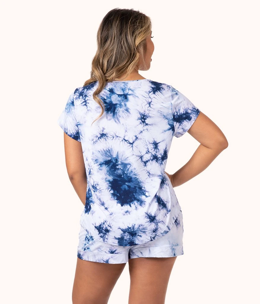 The All-Day Tie Dye Tee: Deep Blue Tie Dye - Image 3