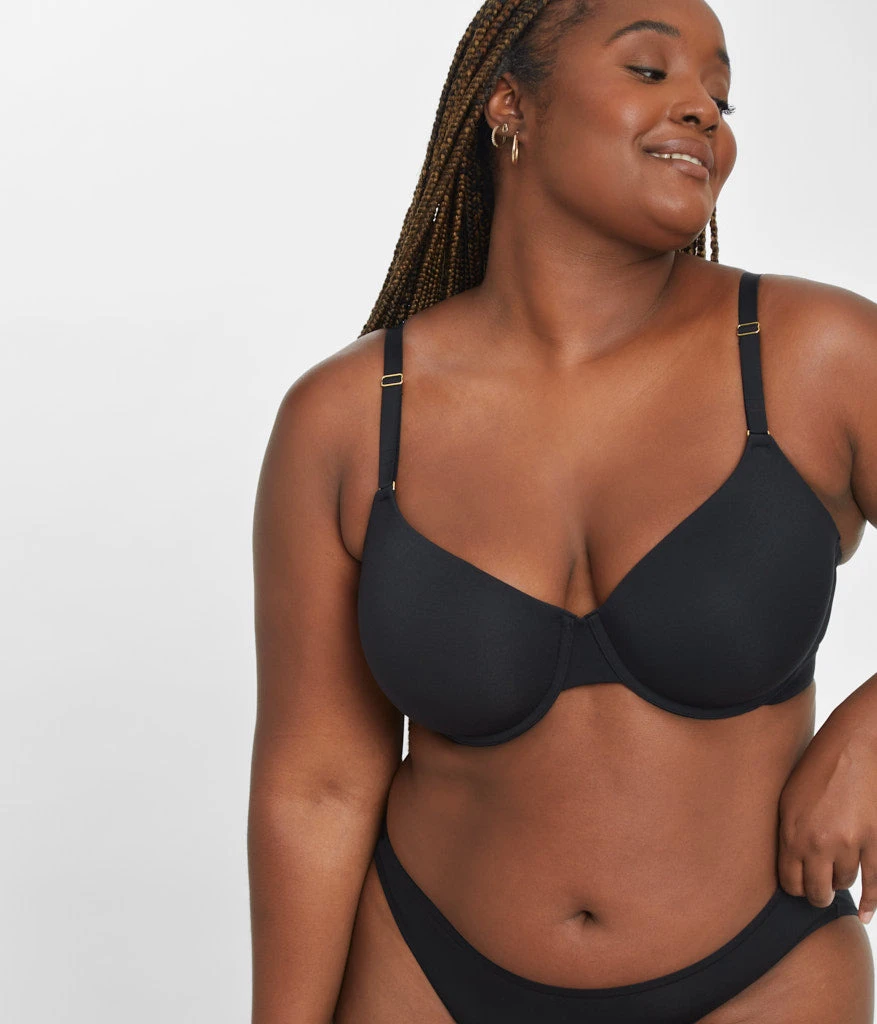 The All-Day T-Shirt Bra Bundle: Jet Black/Heather Gray 3 The All-Day T-Shirt Bra Bundle: Jet Black/Heather Gray - Image 3