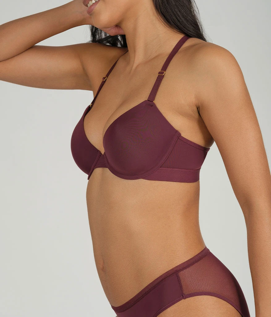 The T-Shirt Bra: Plum 3 The T-Shirt Bra: Plum - Image 3