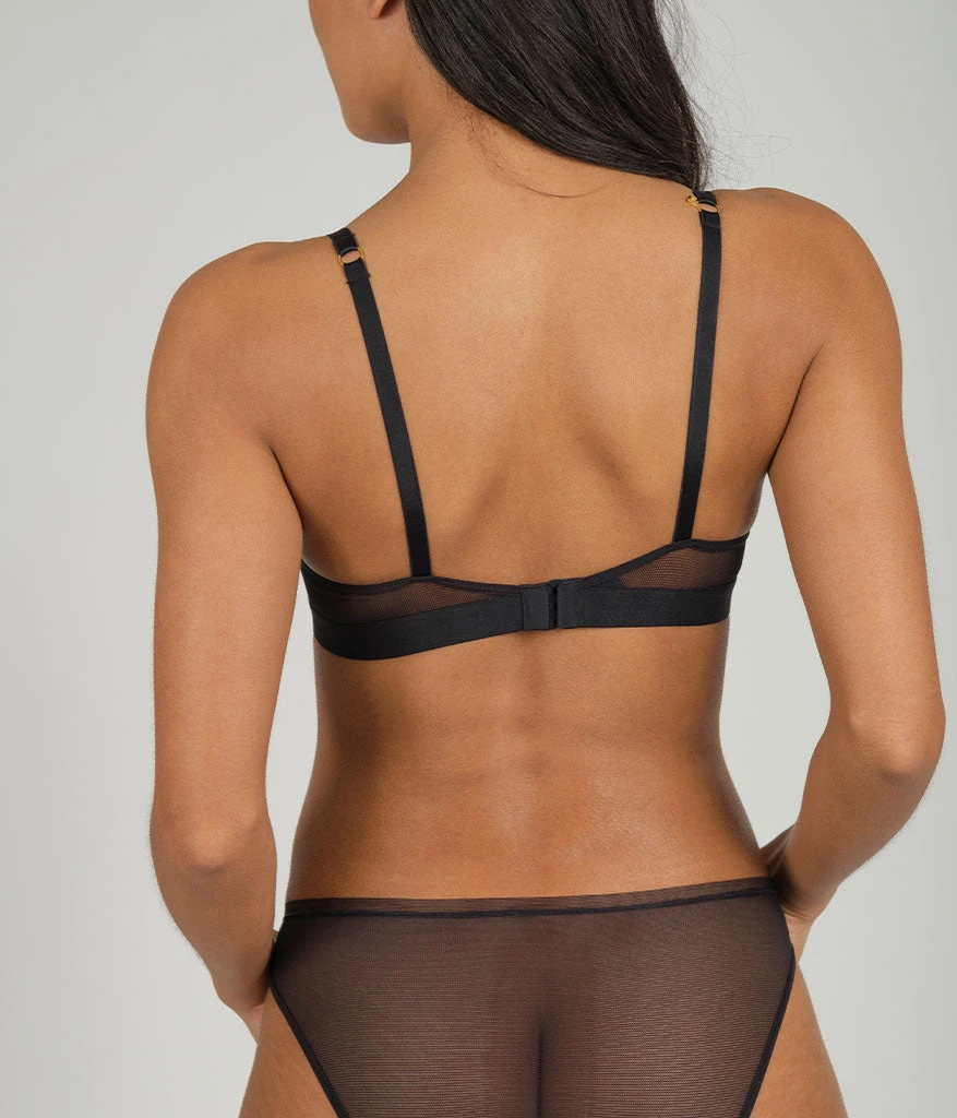 The Deep V No-Wire Push-Up: Jet Black 4 The Deep V No-Wire Push-Up: Jet Black - Image 4