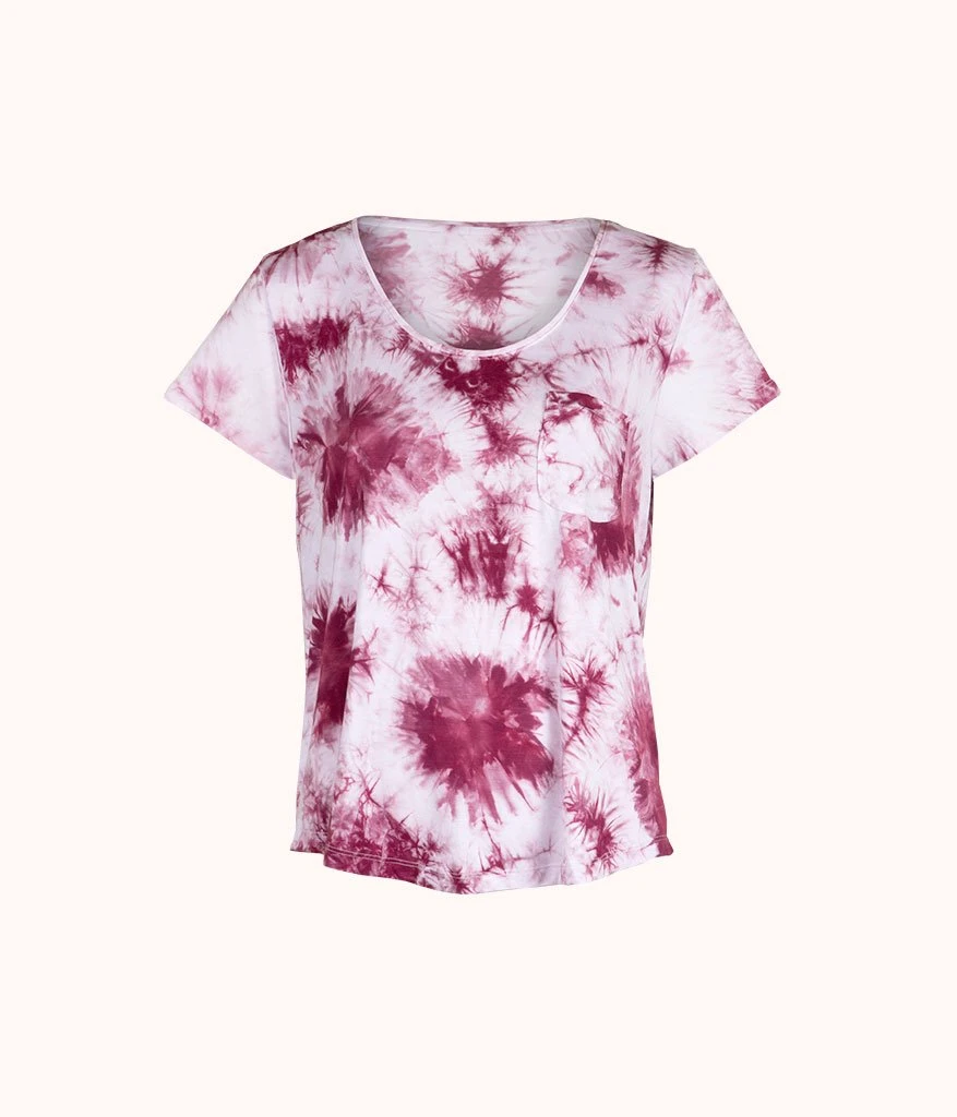 The All-Day Tie Dye Tee: Pink Tie Dye - Image 4