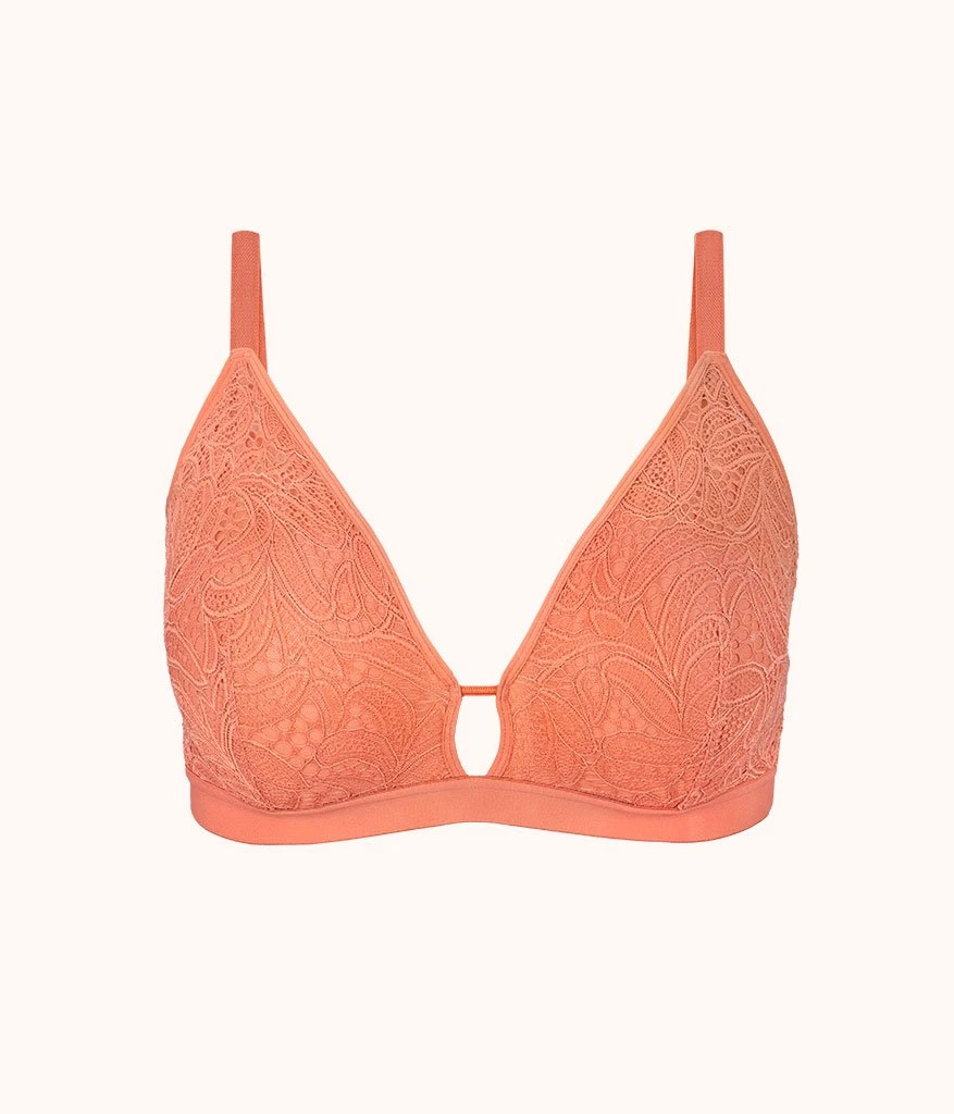 The Palm Lace Busty Bralette: Terracotta 4 The Palm Lace Busty Bralette: Terracotta - Image 4