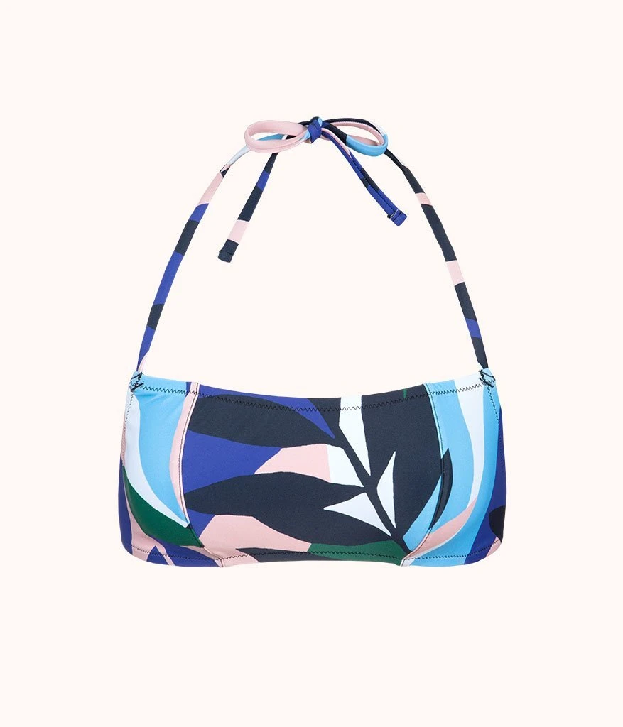 The Swim Straight Up Halter: Retro Floral - Image 4
