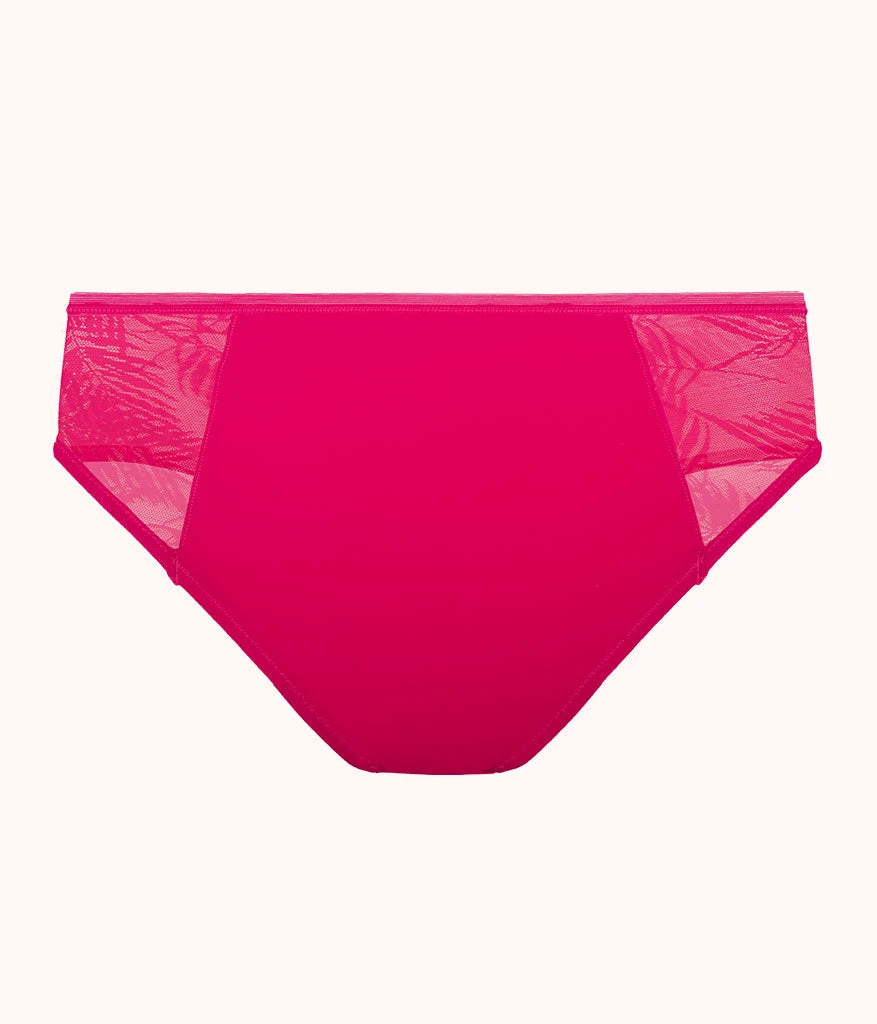 The Smooth Lace High Waist Bikini: Magenta 5 The Smooth Lace High Waist Bikini: Magenta - Image 5