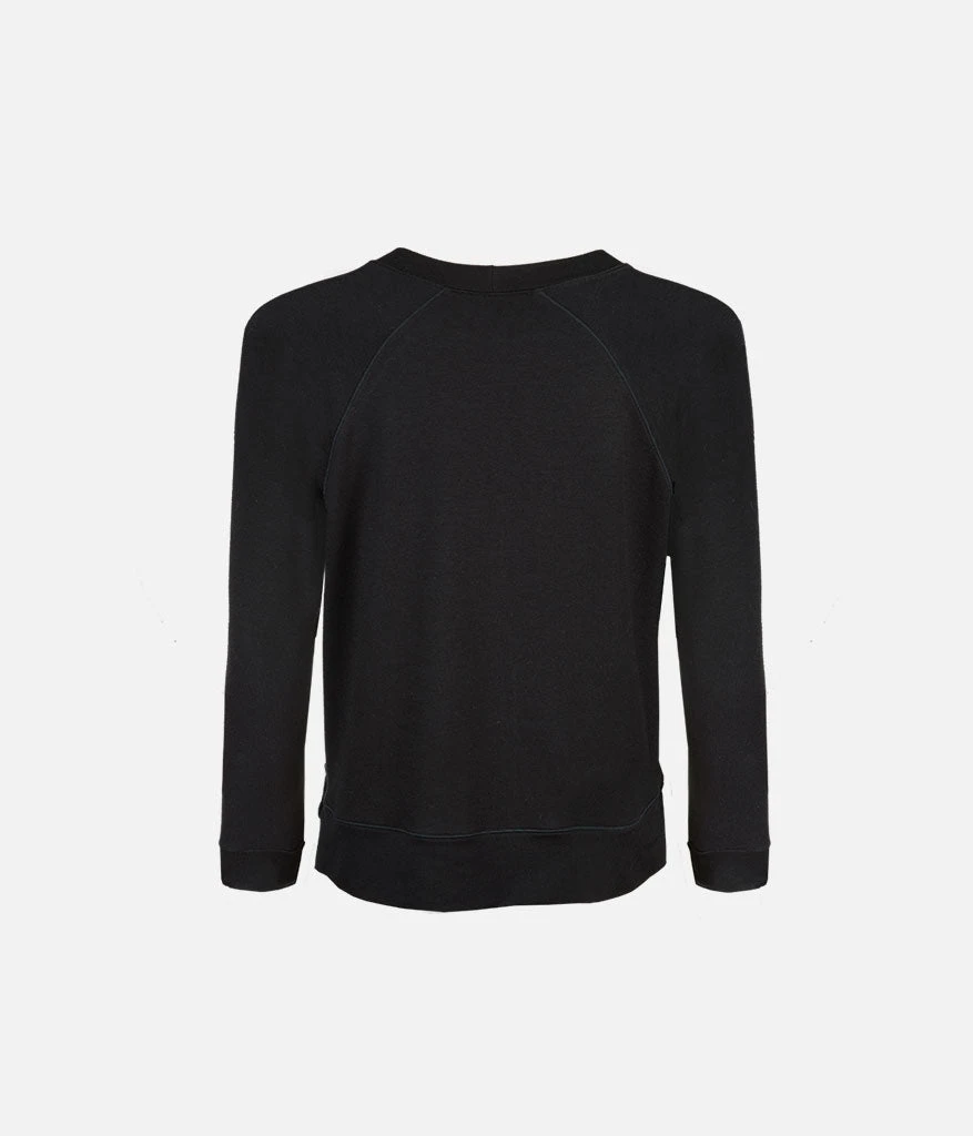 The All-Day Crew Long-Sleeve: Jet Black - Image 5
