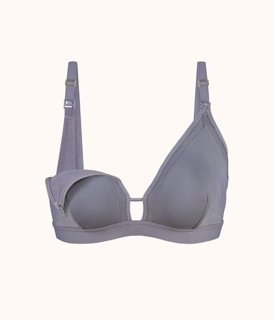 The Busty Nursing Bralette: Smoke 5 The Busty Nursing Bralette: Smoke - Image 5