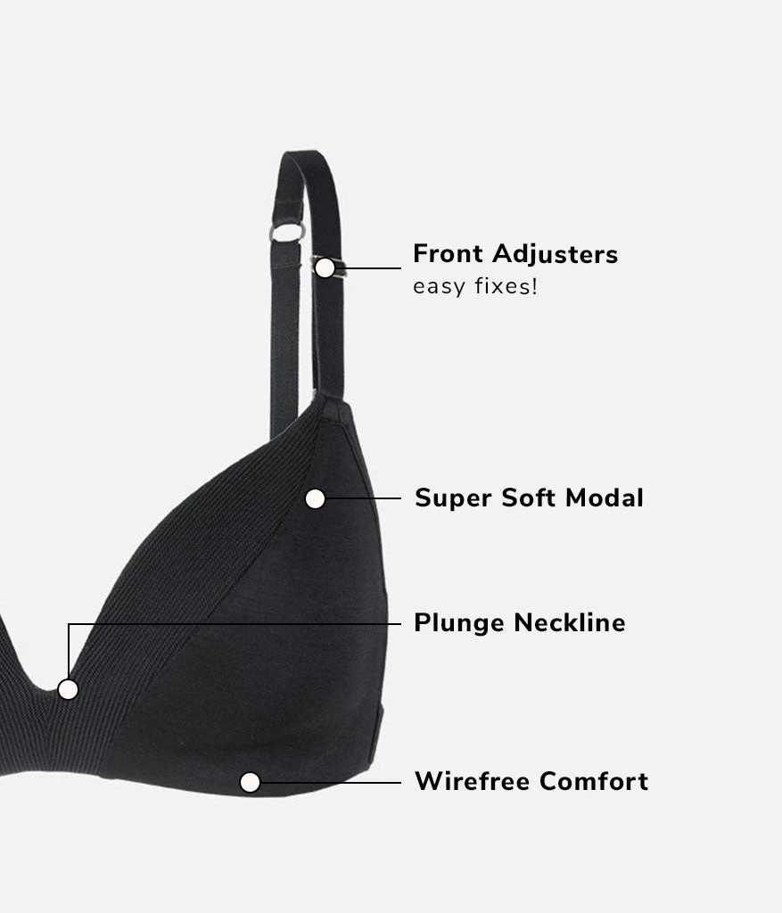 The All-Day Deep V No-Wire: Jet Black 5 The All-Day Deep V No-Wire: Jet Black - Image 5