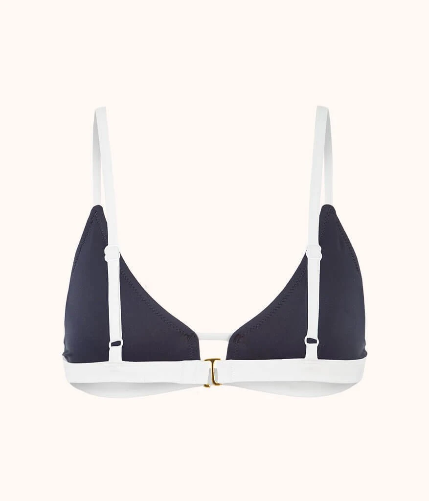 The Swim Bralette: Navy/White 5 The Swim Bralette: Navy/White - Image 5